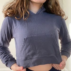 cropped blue sweater from brandy!!